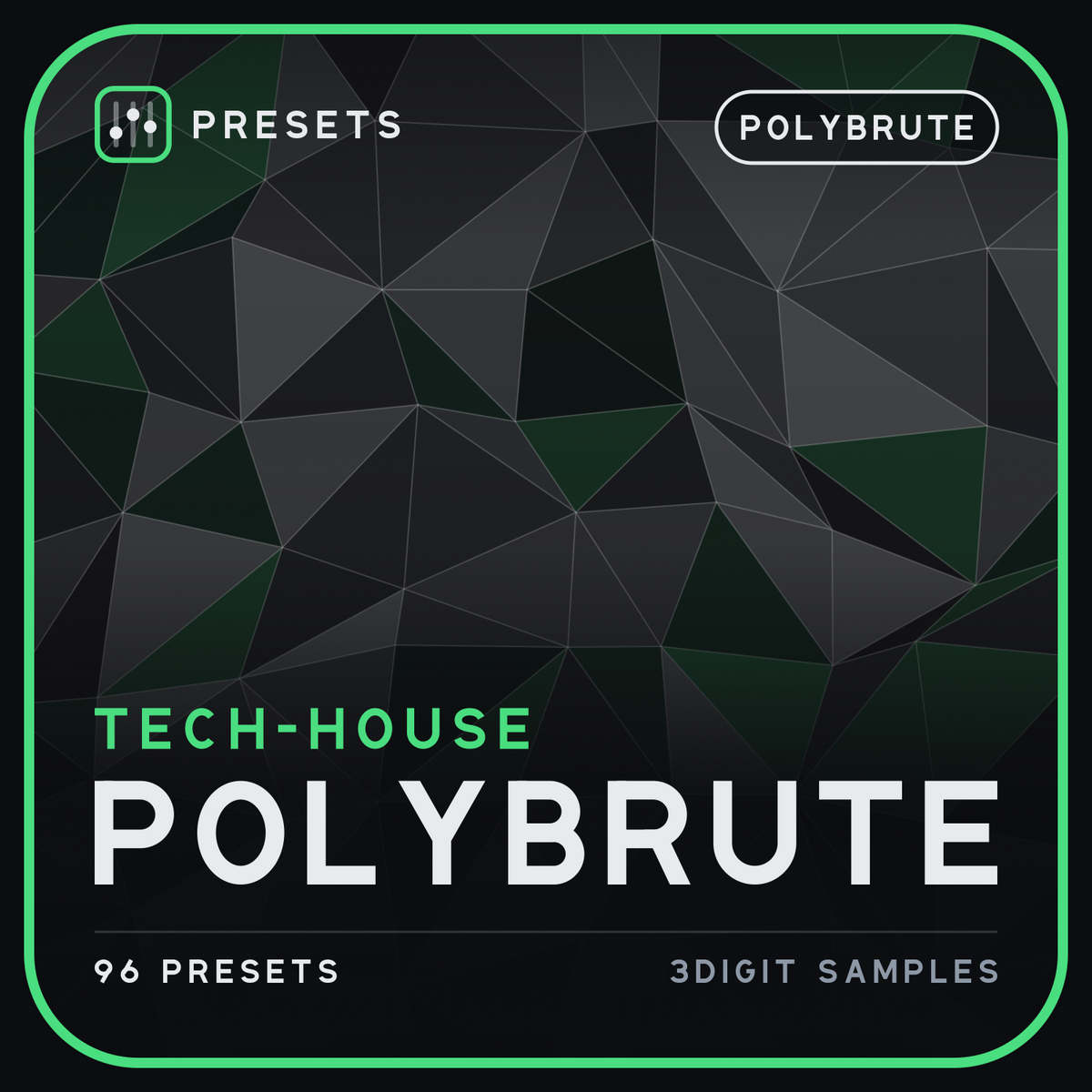 PolyBrute Tech-House preset pack cover