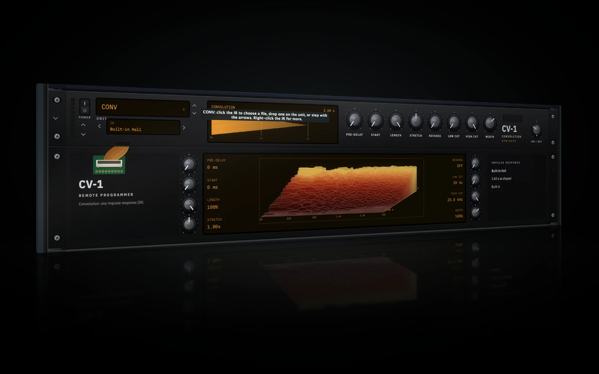 SynthSYS effects rack cinematic render
