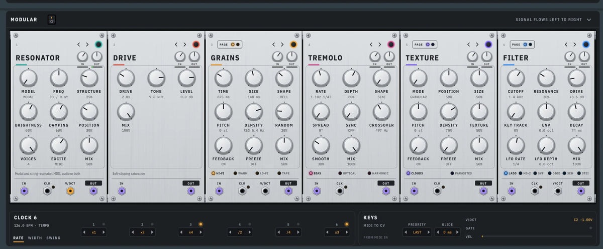 Modular Eurorack effects case