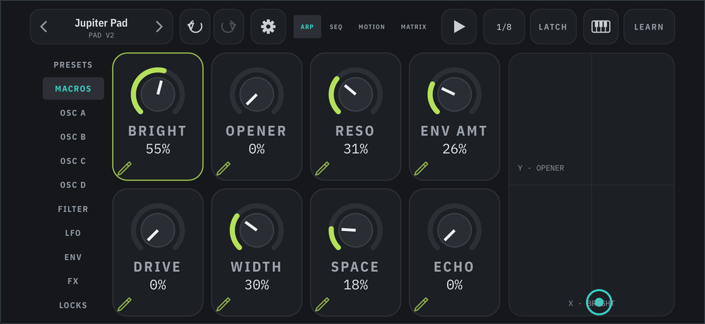 SynthSYS on iPhone